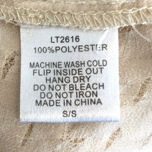 Impeccable Pig Sheer Sleeveless Slashed Top Small - Picture 5 of 5